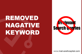 remove negative keyword