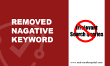 How To Remove Negative Keywords?